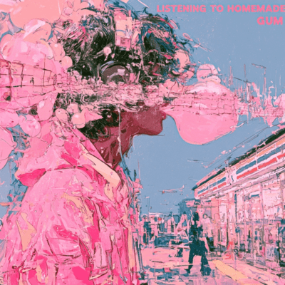 Listening to Homemade Gum Front Cover