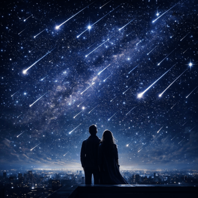 under the falling stars Front Cover