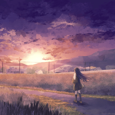 You become a memory at the crack of dawn (feat. HATSUNE MIKU) Front Cover