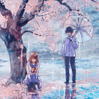 Under the cherry trees (feat. HATSUNE MIKU) Front Cover