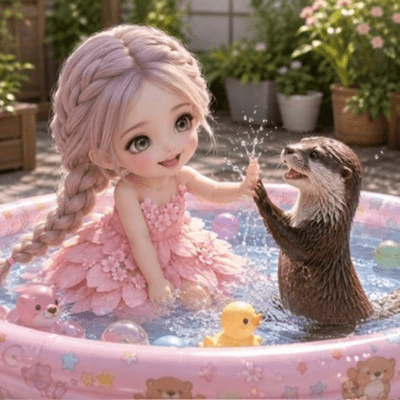 Cute Little Otter Front Cover