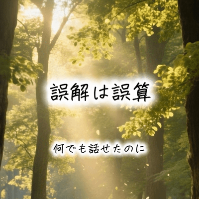 誤解は誤算のジャケット写真