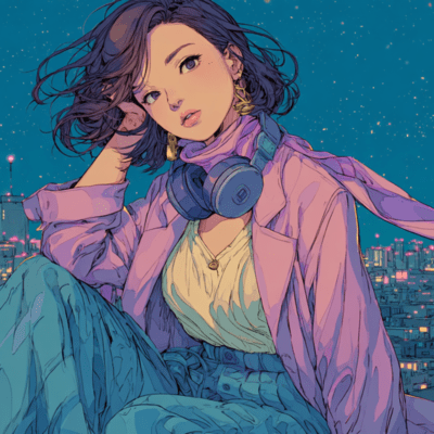 '80s CityPop AnimeSong-mix #1 Front Cover