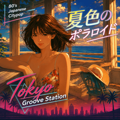 【80's Japanese CityPop】夏色のポラロイドのジャケット写真