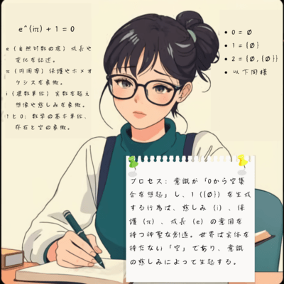 Departure. (Young woman who wears glasses) Front Cover