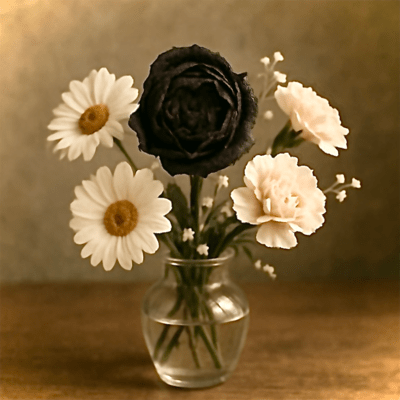 In a place where black flowers bloom Front Cover