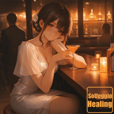 Lounge Sunset Vibes - Embracing transformative Solfeggio tones Front Cover