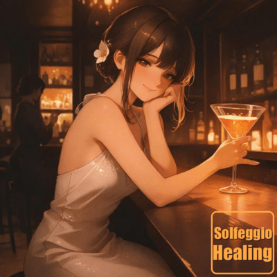 Timeless Cafe Serenity - Embracing transformative Solfeggio tones Front Cover