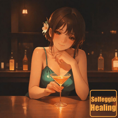 Golden Hour Cafe Vibes - Embracing transformative Solfeggio tones Front Cover