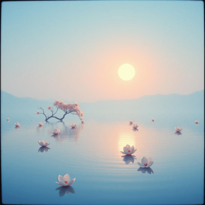 Peaceful Classical Healing: Falling Water Front Cover