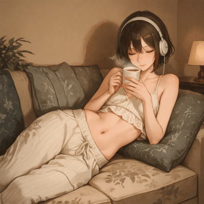 A Morning in a Distant Country : Lo-Fi Coffee Shop Ambience Front Cover