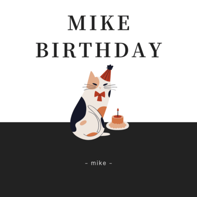 MIKE BIRTHDAY Front Cover