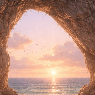 Apricot Afterglow Stillness Front Cover