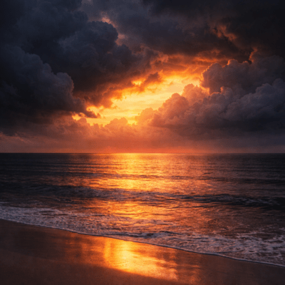 Sunset-washed Crimson Edge Deep Exhale Front Cover