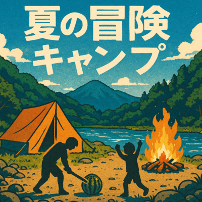 夏の冒険キャンプのジャケット写真