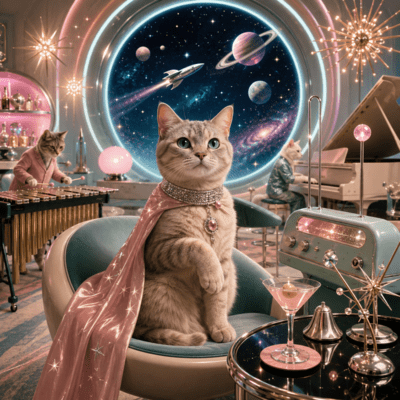 Meow-Meow (Cosmic Cat Lounge) Front Cover