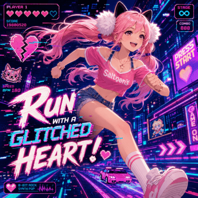 Run with a Glitched Heart! Front Cover