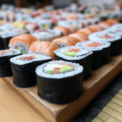 just looking at sushi Front Cover