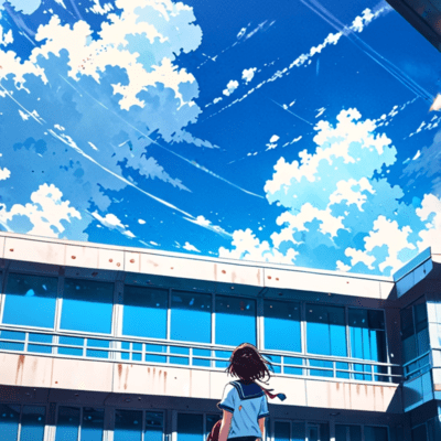 Blue and straight. Front Cover