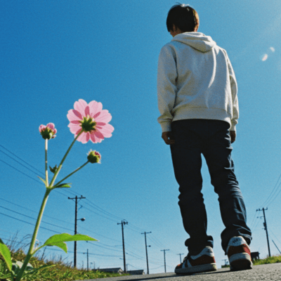 新しい空の下でのジャケット写真