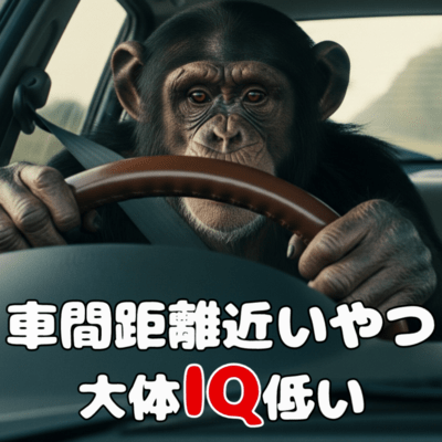 車間距離とIQの低さは比例するのジャケット写真