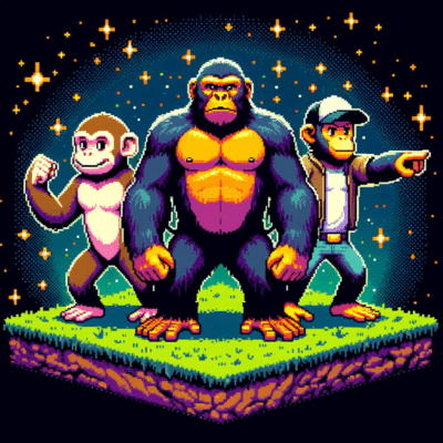 Saru Gorilla Chimpanzee - Reiwa (8bit Version) Front Cover