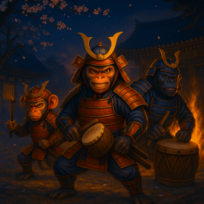 Saru Gorilla Chimpanzee REIWA (Samurai Ver) Front Cover