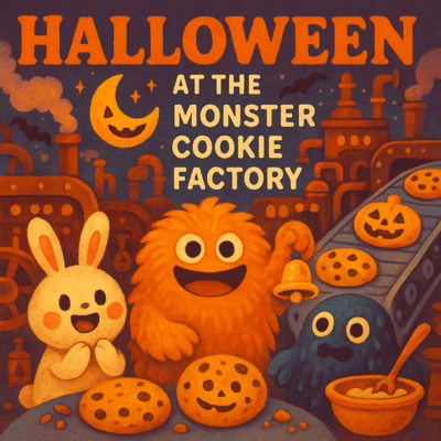 Halloween at the Monster Cookie Factory Front Cover