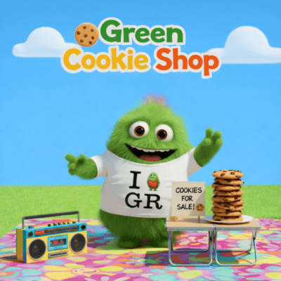 Green Cookie Shop Front Cover