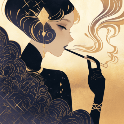 Smoke Lady Midnight Blue Front Cover