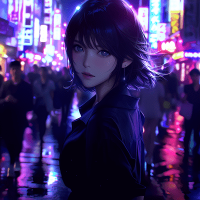 夜のネオンと蝶のジャケット写真