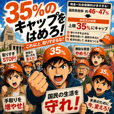 Put a cap at 35%! Front Cover