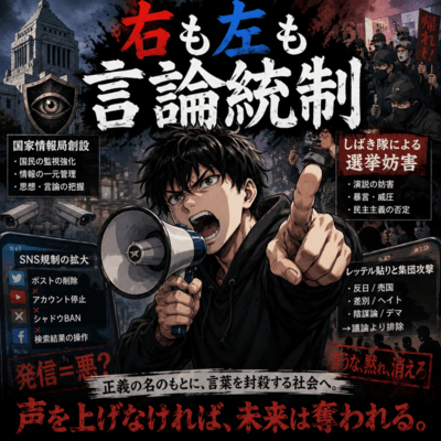 Right and Left, Both Censor Speech Front Cover