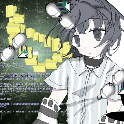 Glitch pop (feat. HATSUNE MIKU) Front Cover