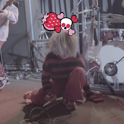 strawberry & skull Front Cover