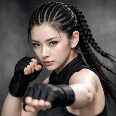 female fighter Front Cover