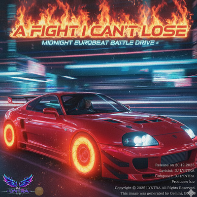 A Fight I Can't Lose- Midnight Eurobeat Battle Drive Front Cover