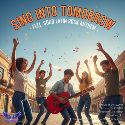 Sing Into Tomorrow- Feel -Good Latin Rock Anthem - Front Cover