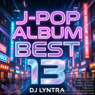 J-POP Album Best 13 Front Cover