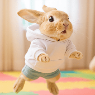 Surprised Bunny Front Cover