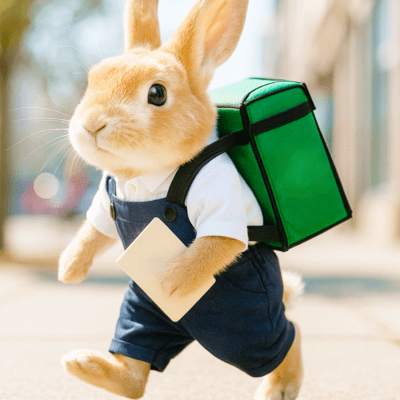 Little Working Bunny Front Cover