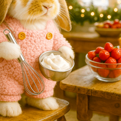 Strawberries & Cream Christmas Front Cover