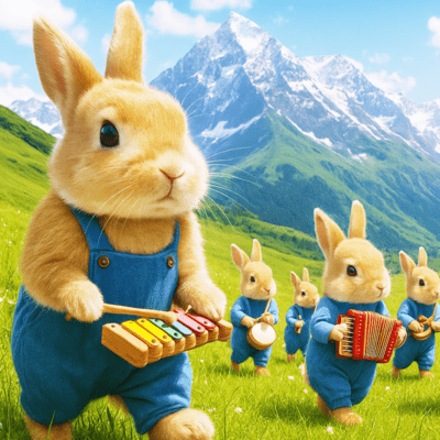 Little Bunny Yodel Front Cover