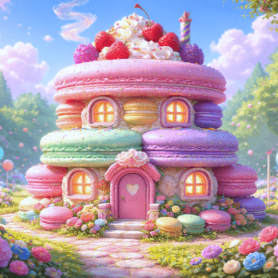 The Enchanted Macaron House Front Cover