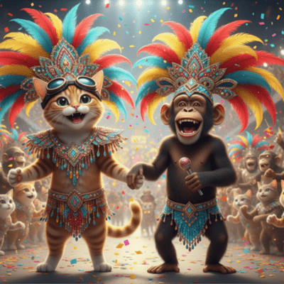 ニャン太郎&チンパン太郎 サンバダンス編のジャケット写真