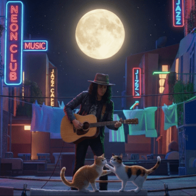 Asphalt stage at night Front Cover