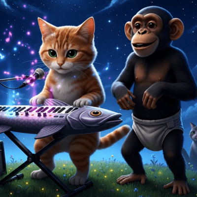Nyantaro & Chimpantaro Theme Song Front Cover