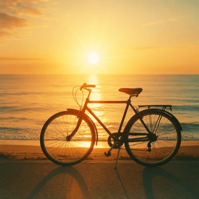 朝の輝きに目を細めてのジャケット写真