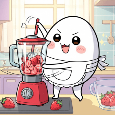 Eggs that love strawberry mixers Front Cover