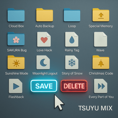 SAVE / DELETE Front Cover